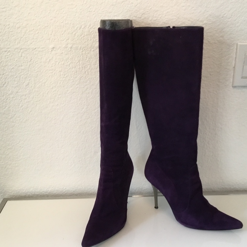 Stuart Weizmann suede  tall boots